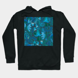 Twilight woods  moody ethereal flowers toadstools Hoodie